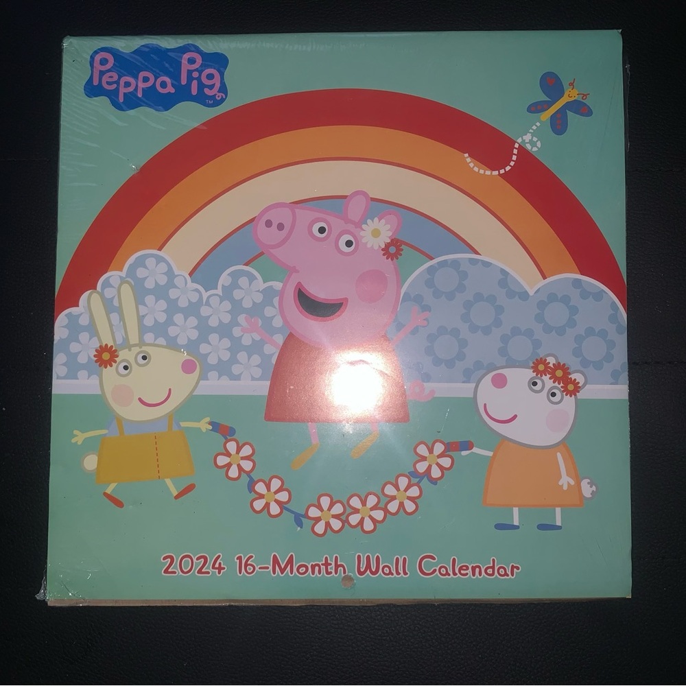 Peppa Pig Colorful Rainbow Vintage Calendar